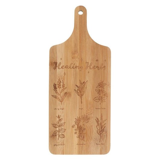 Healing Herbs Wooden Chopping Board